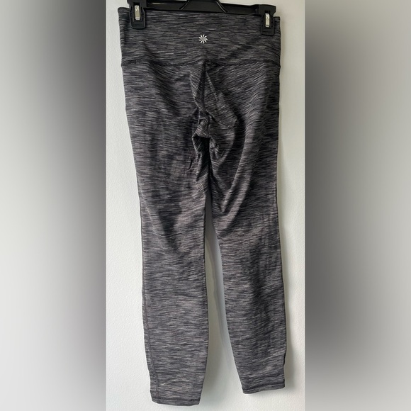 Athleta women’s small heathered black/gray Space Dye workout leggings - Picture 2 of 9